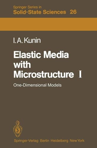 Elastic Media with Microstructure I One-Dimensional Models