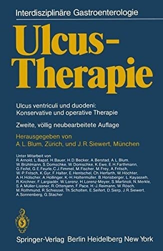 Ulcus-Therapie Ulcus ventriculi und duodeni: Konservative und operative Therapie