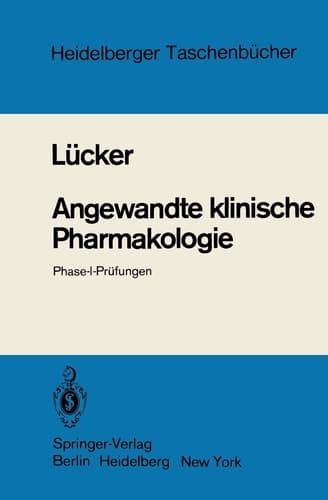 Angewandte klinische Pharmakologie Phase-I-Prüfungen