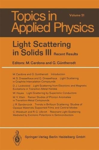 Light Scattering in Solids III Recent Results