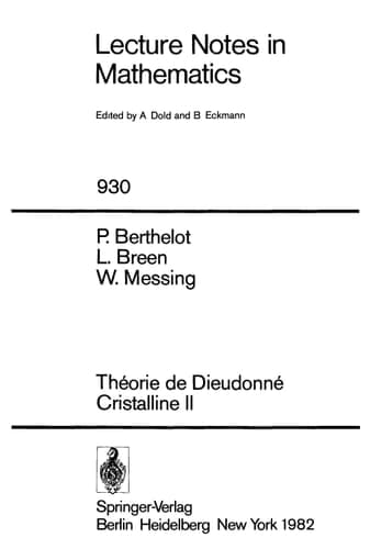 Theorie de Dieudonne Cristalline II