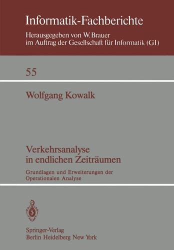 Verkehrsanalyse in endlichen Zeiträumen Grundlagen und Erweiterungen der Operationalen Analyse