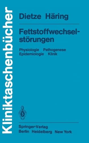 Fettstoffwechselstörungen Physiologie Pathogenese Epidemiologie Klinik