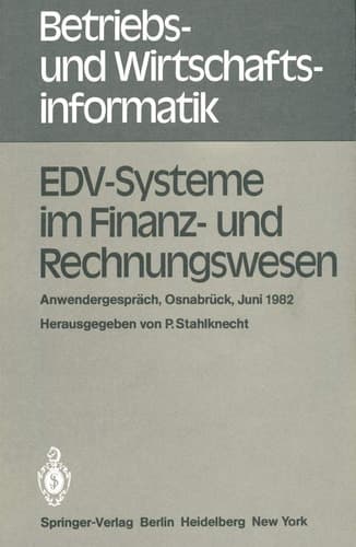 EDV-Systeme im Finanz- und Rechnungswesen Anwendergespräch Osnabrück, 8. – 9. Juni 1982