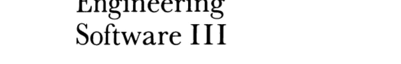 Engineering Software III Proceedings of the 3rd International Conference, Imperial College, London, England. April 1983