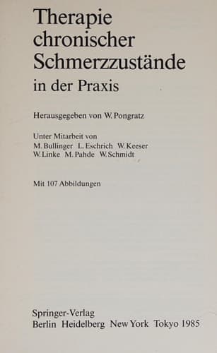 Therapie chronischer Schmerzzustände in der Praxis