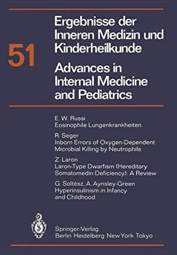 Ergebnisse der Inneren Medizin und Kinderheilkunde / Advances in Internal Medicine and Pediatrics