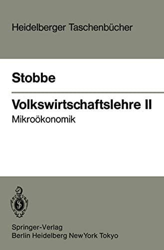 Volkswirtschaftslehre II Mikroökonomik
