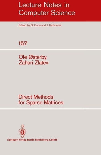 Direct Methods for Sparse Matrices (Lecture Notes in Computer Science, 157)