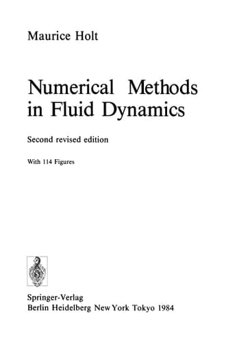 Numerical Methods in Fluid Dynamics (Scientific Computation)