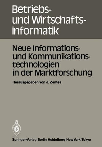 Neue Informations- und Kommunikationstechnologien in der Marktforschung Informationstagung 18. Januar 1983, Frankfurt veranstaltet vom Gottlieb Duttweiler Institut für wirtschaftliche und soziale Studien Rüschlikon-Zürich