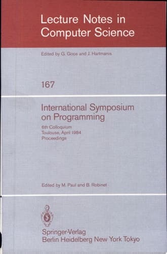 International Symposium on Programming 6th Colloquium, Toulouse, April 17-19, 1984. Proceedings