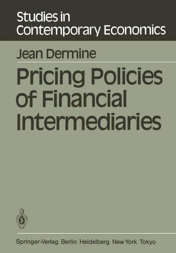 Pricing Policies of Financial Intermediaries (Studies in Contemporary Economics, 5)