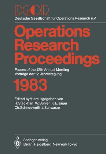 DGOR Papers of the 12th Annual Meeting / Vorträge der 12. Jahrestagung