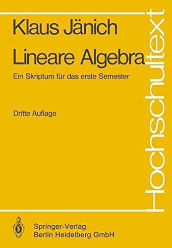 Lineare Algebra ein Skriptum für das erste Semester