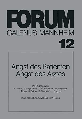 Angst des Patienten Angst des Arztes