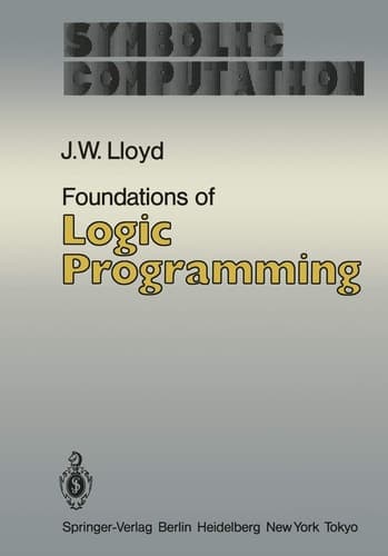 Foundations of Logic Programming (Symbolic Computation / Artificial Intelligence)