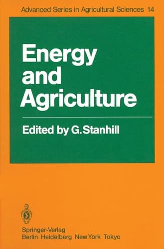 Energy and Agriculture (Advanced Series in Agricultural Sciences)