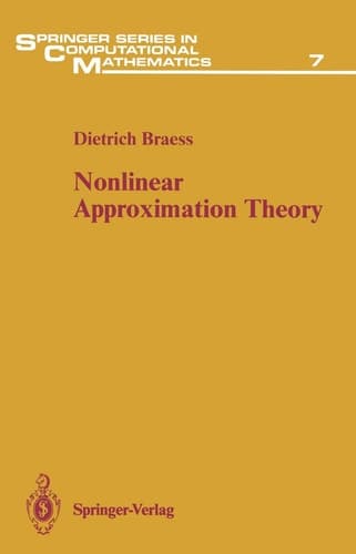Nonlinear Approximation Theory (Springer Series in Computational Mathematics)