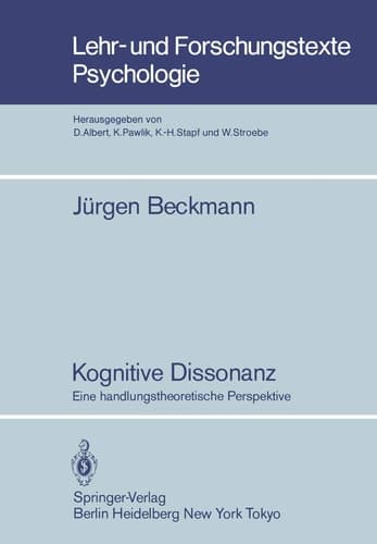 Kognitive Dissonanz Eine handlungstheoretische Perspektive