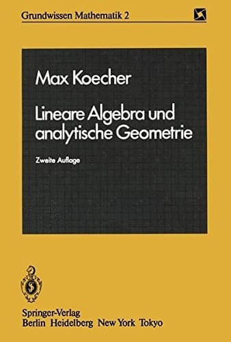Lineare Algebra und analytische Geometrie