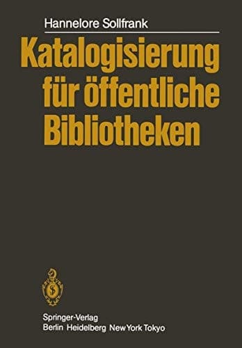 Katalogisierung für öffentliche Bibliotheken (German Edition)