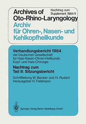 Verhandlungsbericht ... Sitzungsbericht. 1984. Teil 2. Nachtr