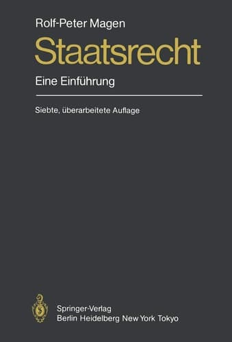 Staatsrecht Eine Einführung