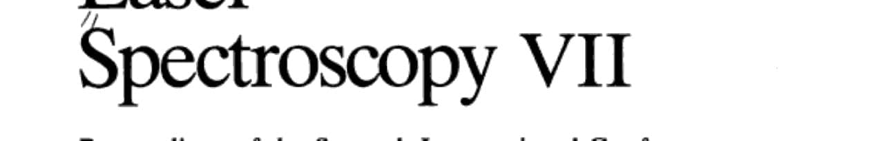 Laser Spectroscopy VII Proceedings of the Seventh International Conference, Hawaii, June 24–28, 1985