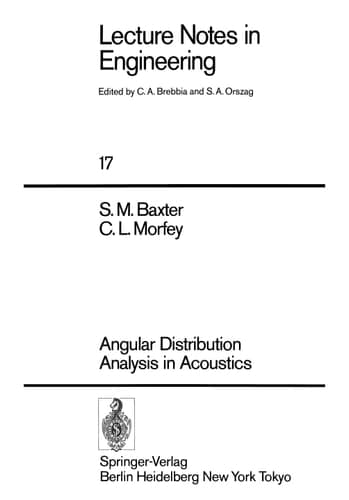 Angular Distribution Analysis in Acoustics (Lecture Notes in Engineering, 17)