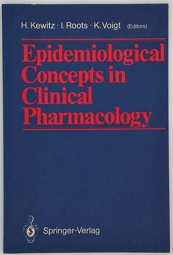 Epidemiological Concepts in Clinical Pharmacology