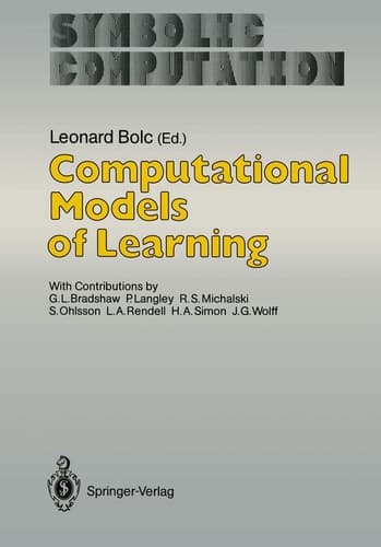 Computational Models of Learning (Symbolic Computation)
