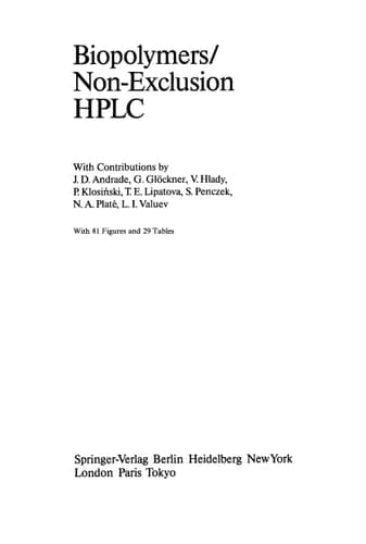 Biopolymers/Non-Exclusion HPLC