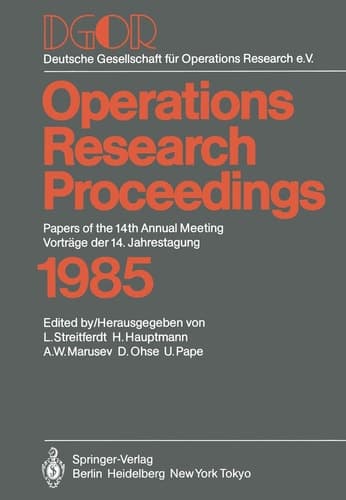 DGOR Papers of the 14th Annual Meeting / Vorträge der 14. Jahrestagung