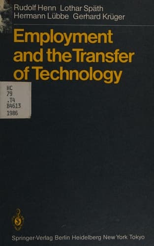Employment and the Transfer of Technology