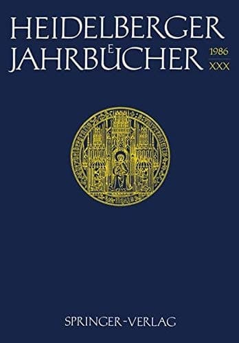 Heidelberger Jahrbücher XXX (German Edition)