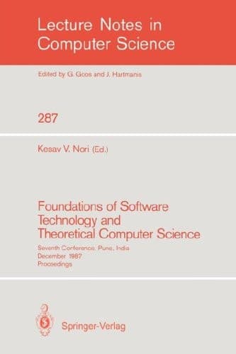 Foundations of Software Technology and Theoretical Computer Science Sixth Conference, New Delhi, India, December 18-20, 1986. Proceedings