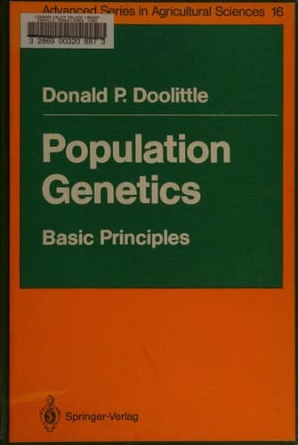 Population Genetics: Basic Principles