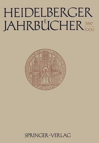Heidelberger Jahrbücher (German Edition)