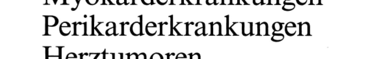 Myokarderkrankungen Perikarderkrankungen Herztumoren