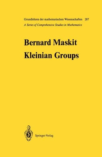 Kleinian Groups (Grundlehren der mathematischen Wissenschaften, 287)
