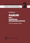 Analysis Teil 1: Funktionen, Differentialrechnung