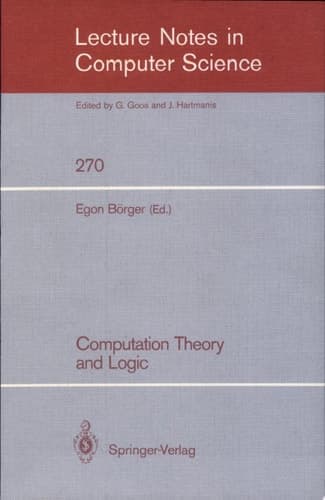 Computation Theory and Logic