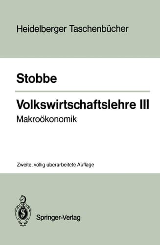 Volkswirtschaftslehre III: Makroökonomik (Heidelberger Taschenbücher, 158) (German Edition)
