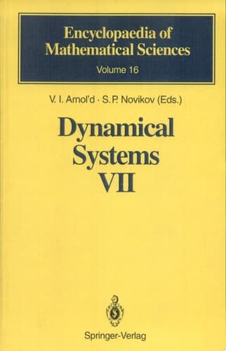 Dynamical Systems VII Integrable Systems Nonholonomic Dynamical Systems