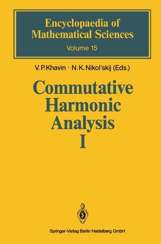 Commutative Harmonic Analysis I General Survey. Classical Aspects