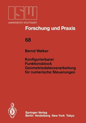 Konfigurierbarer Funktionsblock Geometriedatenverarbeitung für numerische Steuerungen Geometriedatenverarbeitung für numerische Steuerungen