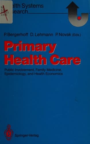 Primary Health Care Public Involvement, Family Medicine, Epidemiology, and Health Economics