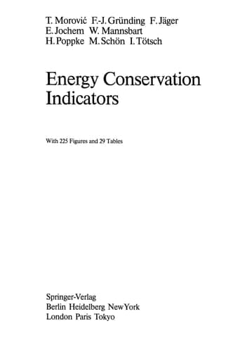 Energy Conservation Indicators: A Report