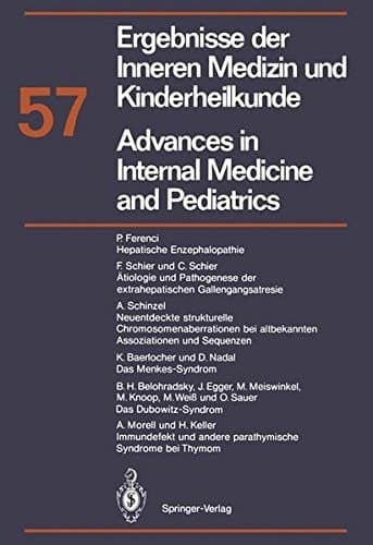 Ergebnisse der Inneren Medizin und Kinderheilkunde/Advances in Internal Medicine and Pediatrics Neue Folge